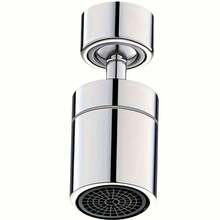 1pc 360 Degree Rotating Dual-Mode Kitchen & Bathroom Anti-Splash Faucet Aerator, Anti-Splash Washing Supplies, 2 Water Flow Output Modes, Faucet Extension Device, Foaming Device, Rotatable Extension - Silver - View 6