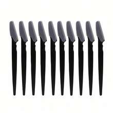 5/10/20/40pcs Eyebrow Trimmer Blades, Portable Facial Razor, Eyebrow Hair Removal Scissors, Shaver, Makeup Tools - Black - View 2