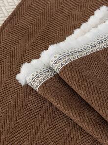 1 chiếc vỏ đệm sofa bằng vải chenille jacquard mật độ cao, vỏ bọc sofa sang trọng, sử dụng được cả 4 mùa, chống trơn trượt, chống nhăn, mềm mại và bền bỉ, có thể giặt máy, phù hợp với sofa 1-4 chỗ ngồi, sofa hình chữ L. - Cà phê nâu - Xem 9