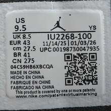 Giày bóng rổ nam Air Jordan 1 Low SE V2, cổ thấp, IU2268-100 - Bụi tím - Xem 8