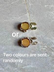 1pc/2pcs Shirt Floral Cufflinks Cover Vintage Cufflinks Buttons Decorative Buttons Clothing Accessories Gift And Party Decor - Gold - View 3