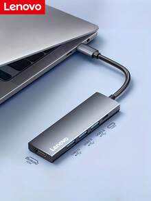 Lenovo 联想3.0扩展坞，支持3.0高速传输，多端口扩展，支持4K 30Hz高清分辨率，支持PD100W快充，轻巧便携，时尚紧凑设计，内置高性能智能芯片，即插即用，兼容多种系统 - 查看 3
