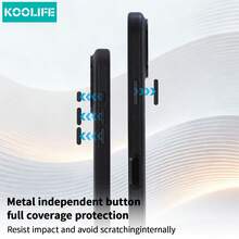 Koolife 1件裝紫色編織紋理科技布料手機殼，適用於 iPhone 18 Pro/18 Pro Max/17/17 Pro/17 Pro Max/16/15，金屬按鈕，經典商務極簡防護殼，耐用防摔設計，適合男女使用 - 紫色 - 查看 5