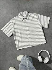 Summer Beach Style Shirt | New Men's Polo Collar Shirt Set, And Mature, Four-Way Stretch Fabric Sports - Multicolor - View 2