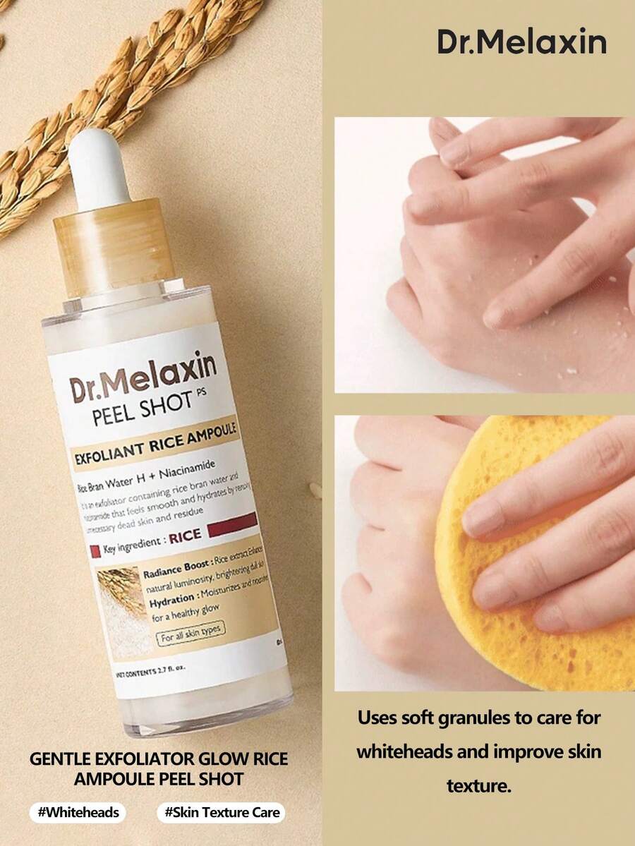 Dr.Melaxin Gel Scrub Wajah & Tubuh Korea 80ml, Pengelupasan Lembut, Cocok Untuk Semua Jenis Kulit, Mencerahkan & Menghaluskan - Nasi putih - View 1