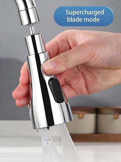 1pc Tap Adapter For Kitchen Sink, 3 Modes Faucet Tap Extension Aerator, 360° Swivel Kitchen Tap Spray Head Equipped