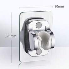 Giá đỡ vòi sen không cần khoan, chịu lực tốt, có thể điều chỉnh, móc treo vòi sen đa năng cho phòng tắm. - bạc - Xem 5