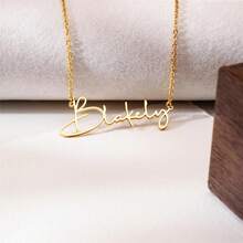 1 pièce Collier personnalisé avec prénom, Collier prénom en or 14 carats, Collier prénom style minimaliste, Collier pour femme, Bijoux pour femme, Cadeau sexualisé, Cadeau d'anniversaire, Cadeau fête des mères - Multicolore 2 - Voir 3