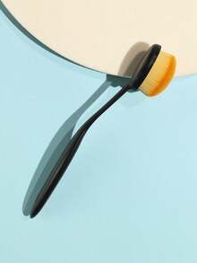 1 st nagelkonstborste, fin tät borste för sminkrengöring - Brun - Visa 1