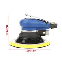 AT‑980-6 6" Air Random Orbital Sander Round Polisher Pneumatic Hand Sanding Tool - Azul - Ver 2