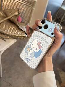 SANRIO 1 chiếc ốp lưng kiểu Hàn Quốc mới, hình ngôi sao xanh, Hello Kitty hoạt hình nơ tối giản, tương thích với iPhone 17 Series, 16 Series, 15 Series, 14 Series, 13 Series, ốp điện thoại hoạt hình thời trang nữ tính. - Nhiều màu - Xem 3