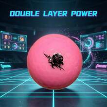 15pcs High Performance Golf Balls - Suitable For Practice And Competition, Professional Golf Balls With Double-Layer Structure, High Elasticity And Long Distance - Pink - View 5