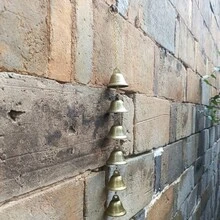 1個金屬風鈴，鐵製吊飾附裝飾鏈，適合戶外花園裝飾、居家與戶外裝飾 | 鄉村風格 | 手工細節，戶外風鈴裝飾適用於庭院與牆面，戶外裝飾，園藝用品，花園 - 多色 - 查看 4