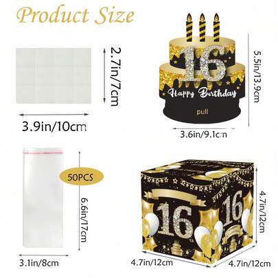 Party Activity Props & Favors, Christmas Gifts, Birthday Gift Box, Holiday Festival Celebration Gift Pack For Events & Gifting, Graduation Party Supplies, Birthday Decorations, Party Favors