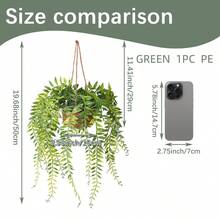 1/2片人造悬挂桉树叶，聚酯纤维材质，人造植物，两种形状可选（A和B），绿色装饰，四季皆宜，适用于学校宿舍、办公室、派对、生日、家居装饰、酒店、餐厅、客厅、卧室、婚礼、厨房和花园装饰，情人节礼物 - 綠色 - 查看 13