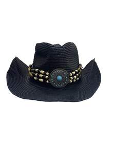 1pc Unisex Straw Hat, Western Cowboy Hat, Beach Holiday Straw Hat, Foldable Design Suitable For Spring/Summer Outdoor Activities,Travel,Festival - MZ3052+ML61 - View 21