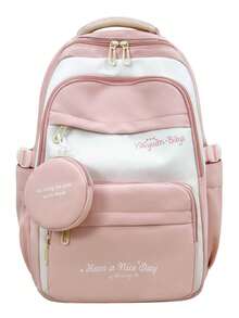 Ransel Unisex Klasik Baru, Modis, Minimalis, Elegan, Serbaguna, Nyaman, untuk Perjalanan, Kapasitas Besar, Multifungsi (Tanpa Aksesoris Apa Pun) - MultiWarna - View 14