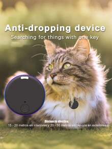 迷你 GPS 追蹤器 時尚智能寵物防丟鬧鈴 無線錢包鑰匙尋找器 定位器 自拍快門控制 適用於錢包、包包、鑰匙、汽車，定位遺失物品，寵物尋找定位防丟追蹤裝置，萬聖節禮物，不含電池，寵物 GPS 項圈 - 彩色 - 查看 7