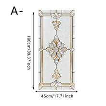 1/4 miếng phim dán cửa sổ mờ họa tiết hoa văn đơn giản, phim cách nhiệt tĩnh điện, chắn tia UV; thích hợp cho phòng tắm, phòng khách và cửa kính trượt; vật dụng cần thiết cho mùa hè. - Nhãn dán cửa sổ - Xem 17