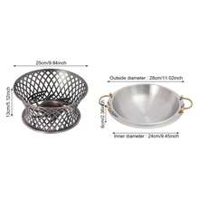 ZhdnBhnos Chafing Dish Buffet, Stainless Steel Buffet Chafer, Warmers Container With Support Frame, Lid, Handle And Fuel Holder For Parties Events Wedding Restaurant (Bronze Color) - VARIANT__1 - View 4