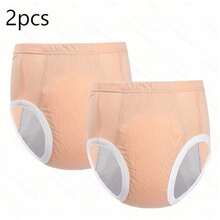 2pcs Reusable Leak-Proof Underwear - Comfortable Noiseless, Solid Color, Suitable For Household Use, Easy To Clean And Maintain, Good Absorbency Adult Functional Underwear | Soft And Comfortable Texture - View 30