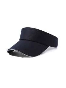 1 pieza Visera de sol para mujer, Visera de tenis y golf, Sombrero de verano de unicolor con protección UV y malla transpirable, Sombrero ajustable y ligero amigable con la cola de caballo para deportes al aire libre, Disponible en múltiples colores - Multicolor - Ver 14