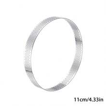 Stainless Steel Round Tart Ring With Holes, Non-Stick Baking Metal Round Cake Mold, Suitable For Cookies And Fruit Tarts, Moisture-Proof Soft Bottom For Even Baking - Multicolor - View 20