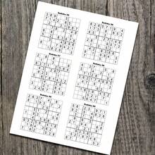 1 cuốn sách Sudoku, độ khó tăng dần, phù hợp cho người lớn và người cao tuổi, giúp rèn luyện trí não, thư giãn và giải trí, là lựa chọn quà tặng tuyệt vời (Không bao gồm bút). - Mảnh duy nhất - Xem 2