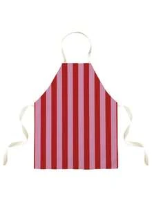 1pc Geometric Pattern Single-Sided Printed Apron, Unisex Adult Bib Apron With Halter And Tie For Home Kitchen, Cartoon Household Cooking Protective Apron - Multicolor - View 2