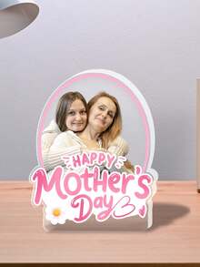 Custom Mothers Day Gift ,Personalized Heart Shaped Acrylic Plaque ,Custom Gift Name Photo Block For Women Mom Grandma Her Birthday Memorial Keepsake Table Decor,Gifts For Mom, Mother Gifts Decor, Mother's Day, Christmas,Personalized Gifts - Multicolor - View 11