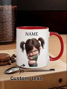 Cană de cafea personalizată, poate imprima fotografia/numele dvs., ceașcă personalizată, sticlă romantică, potrivită atât pentru bărbați, cât și pentru femei, cadou ideal pentru familie și prieteni, potrivită și pentru Halloween, Crăciun, aniversare, uz corporativ, personal și la birou, cadou perfect pentru sezonul de toamnă și iarnă - Multicolor - Vizualizare 3