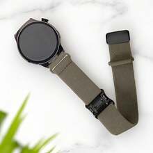 1条18mm/20mm/22mm弹力表带，兼容三星Galaxy Watch7/6/5/4（40mm/44mm），男女通用运动尼龙弹力表带，带磁扣，适用于各种智能手表，日常佩戴时尚表带 - 20mm - 查看 11
