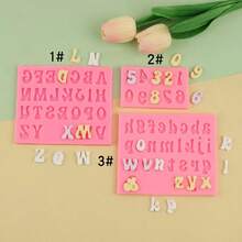 A-Z字母和数字硅胶模具，DIY蜡烛和香薰蜡烛模具 - A - 查看 3