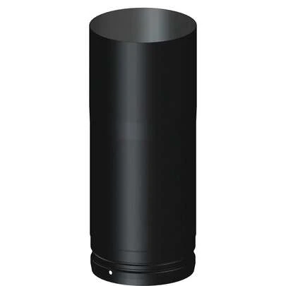 5 Inch X 500mm 2 Foot STOVE FLUE PIPE BLACK FOR MULTI FUEL OR WOOD BURNER