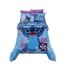 PROVIDENCIA Disney Stitch Surf Double Quilt - Baby Blue - View 1