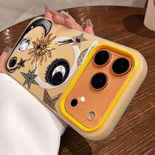 Shockproof And Anti-Fall Case With Durable Print, Ideal For IPhone 12/12PRO 13PRO 14PROMAX, Cute Design For Everyday Use, Perfect Fit. - 黃色 - 查看 1