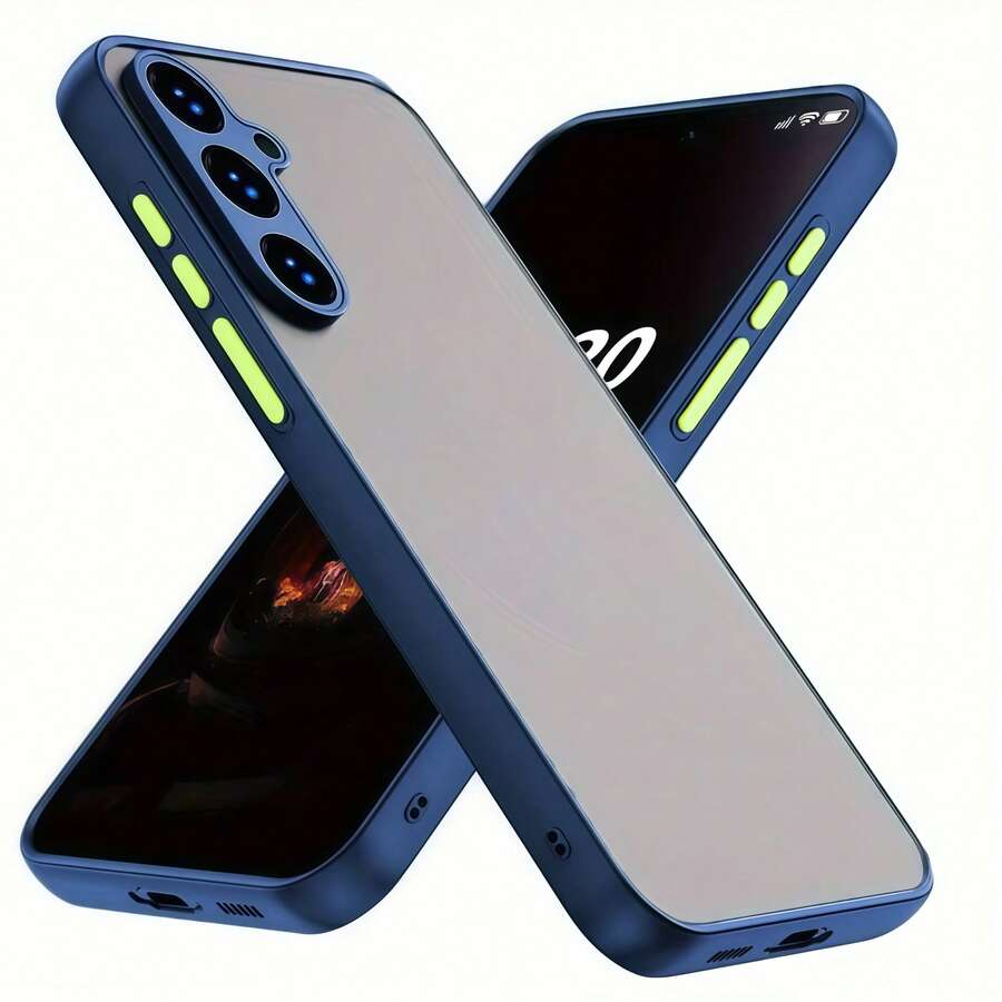 1个柔软触感磨砂打孔独立按键保护壳,兼容苹果7/8/X/XR/XS Max/11/12/13/14/15/16/17 Pro Max、三星Galaxy A14/A15/A16/A17/A04/A05/A06/A07/A54/A55/A56/A57/A34/A35/A36/A37/S8/S8+/S9/S9+/S10/S10+/S10E/S26/S26 Plus/S26 Ultra、12C/13C/14C/15C/Note 11/12/13/14 - 藍色 - 查看 1