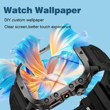 Reloj inteligente unisex - Llamada telefónica, recordatorio de mensajes, control de música, cámara remota, podómetro, seguimiento de calorías, múltiples modos deportivos, alarma, notificación de llamadas y mensajes, compatible con Android e iOS - Ver 4