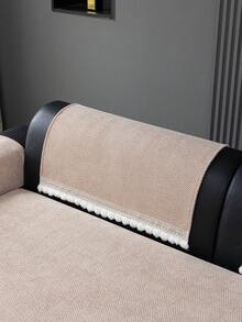 1 chiếc vỏ đệm sofa bằng vải chenille jacquard mật độ cao, vỏ bọc sofa sang trọng, sử dụng được cả 4 mùa, chống trơn trượt, chống nhăn, mềm mại và bền bỉ, có thể giặt máy, phù hợp với sofa 1-4 chỗ ngồi, sofa hình chữ L. - Màu Khaki - Xem 6