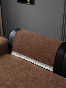 1 chiếc vỏ đệm sofa bằng vải chenille jacquard mật độ cao, vỏ bọc sofa sang trọng, sử dụng được cả 4 mùa, chống trơn trượt, chống nhăn, mềm mại và bền bỉ, có thể giặt máy, phù hợp với sofa 1-4 chỗ ngồi, sofa hình chữ L. - Cà phê nâu - Xem 6
