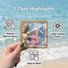 Imán de refrigerador de estrella de mar hecho a mano de verano, concha giratoria, artesanía de concha con textura y pintura a mano, imán de refrigerador de recuerdo de playa y mar, regalo artesanal - Estrella de mar giratoria rosa - Ver 7
