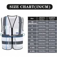 Pink Reflective Safety Vest For Women, Working Safety Gear With Strips, High Visibility Work Vest For Construction, Medium - 白色 - 查看 1