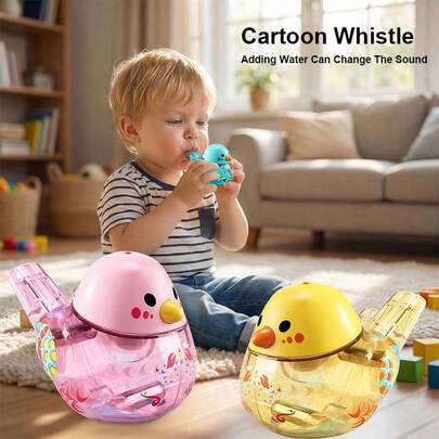 Water Play Toys, Infant Breath Training Toy, Baby Blowing Whistle Bird Toy , Bath Time Fun,Add Different Water Amounts To Change Sound,Outdoor Party Favors, Sensory Play Encourages Lung Development, Unique Christmas Halloween Birthday Gift.