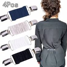 Bộ 1/2/3/4/5 chiếc đai nịt eo mới, đai nịt eo co giãn có kẹp để siết chặt váy, áo khoác, cổ áo, áo sơ mi, đai nịt eo sau lưng dành cho nữ. - Nhiều màu - Xem 23
