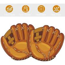41 piezas de suministros de decoración para fiesta de cumpleaños de sóftbol, platos y servilletas de sóftbol, juego de vajilla desechable para postres con tema deportivo, platos de papel de sóftbol - platos de papel de fiesta de béisbol - Ver 5