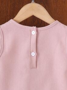 2pcs Young Girl Elegant Camisole Top And Long Pants Set, Spring/Summer Business Commute - Watermelon Pink - View 7