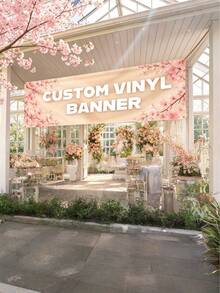 1 buah Banner Vinyl yang Dapat Disesuaikan, Teks/Logo/Grafis yang Dipersonalisasi, Penggunaan Dalam/Luar Ruangan, Iklan Komersial Kustom dan Banner Pernikahan, Papan Nama Dalam/Luar Ruangan, Teks dan Logo Kustom Berwarna Penuh, Cocok untuk Pernikahan, Ulang Tahun, Hari Raya, dll. - MultiWarna - View 6