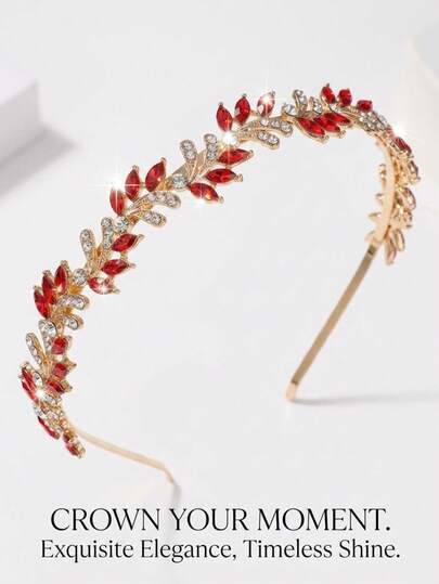 SpongeBob SquarePants Women's Rhinestone Princess Crown Headband Sweet Birthday Hair Accessory Party Pearl Decor Bridal Tiara