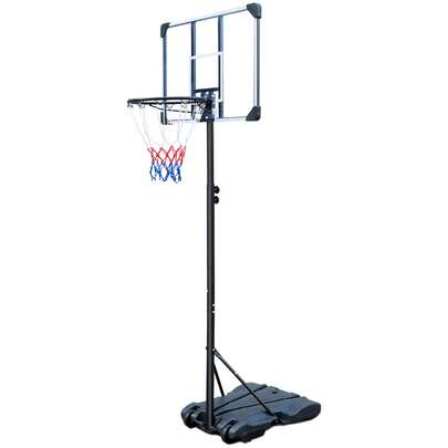 Portable Basketball Hoop Stand Backboard System Height Adjustable 32" For Kids Outdoor
