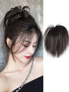Upgraded Protein Silk Waterfall Half Bun Wig For Women, Long Hair Style, Youthful High Ponytail Hair Scrunchie Hair Elastics Hair Rubber Bands Hair Rope - Multicolor - View 13